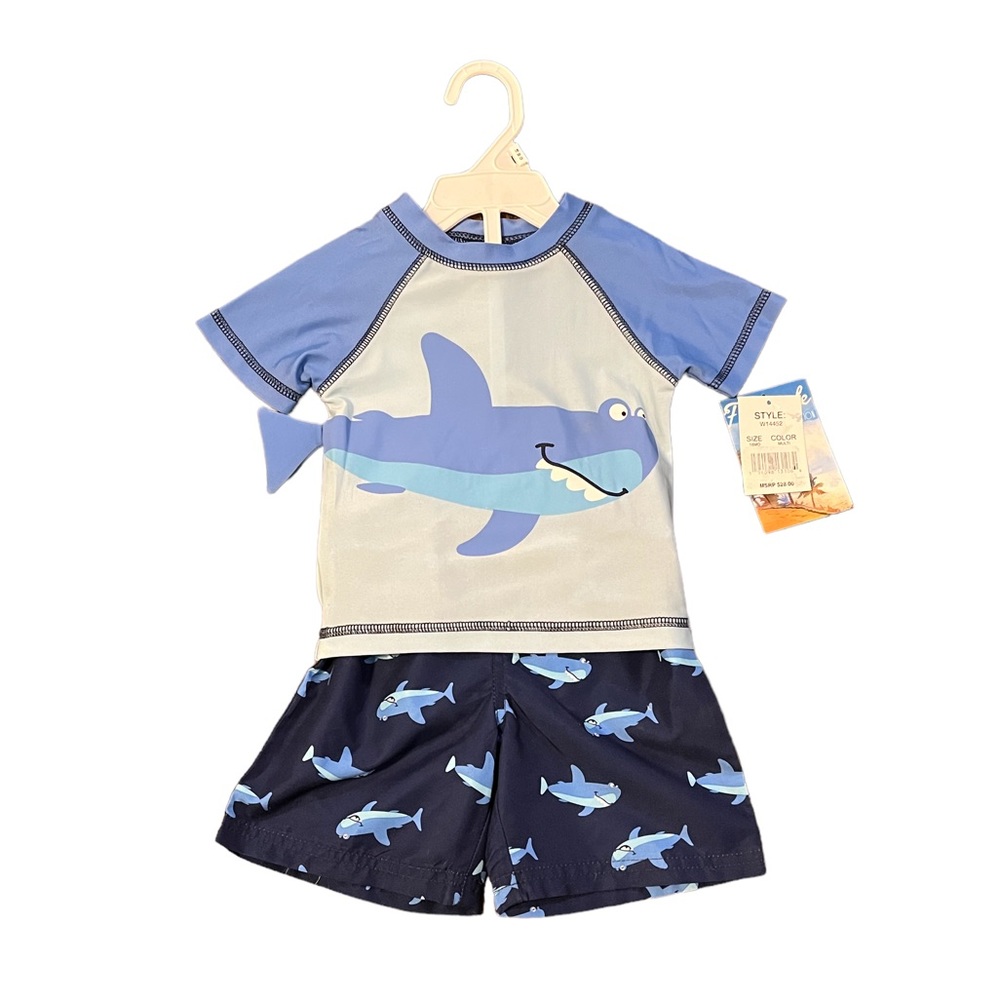🌟NWT🌟 Freestyle Revolution Boys Swimsuit 2pc Set - Size 18 Months